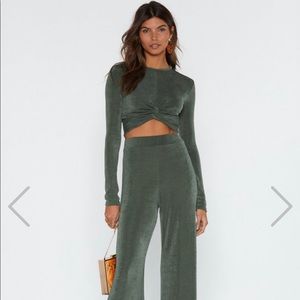 Crop Top & Pants Set